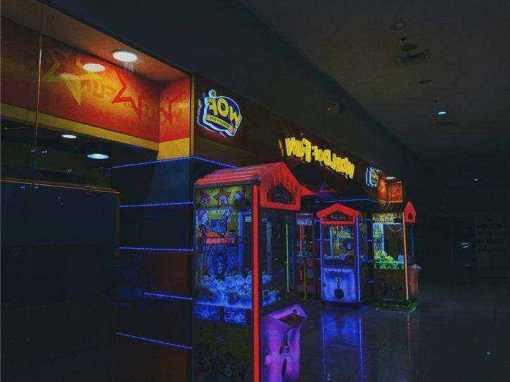 Late night bar interior